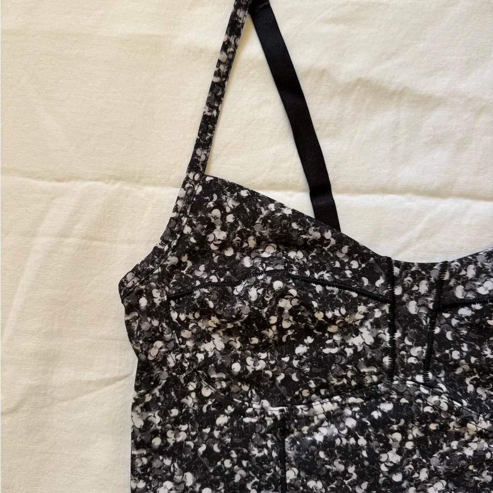 Lululemon core set bra- shimmy shimmy black white - Picture 2 of 4